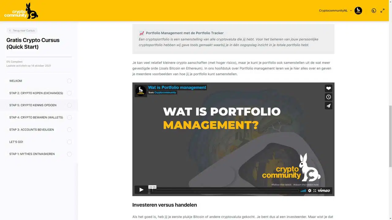 Gratis Crypto Cursus Stap 5